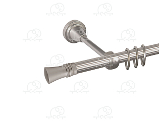 Карниз для штор однорядный «Арига» D16Р сатин