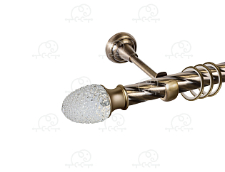 Карниз для штор однорядный «Версаль» D25К антик