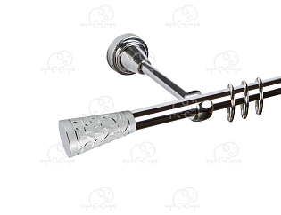 Карниз для штор однорядный «Севилья» D16Г хром