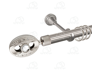 Карниз для штор однорядный «Игнацио» D25Р сатин