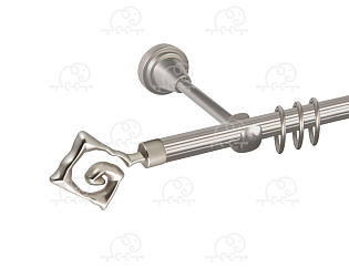 Карниз для штор однорядный «Лабиринт» D16Р сатин