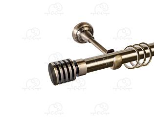 Карниз для штор однорядный «Наварра» D25Г антик