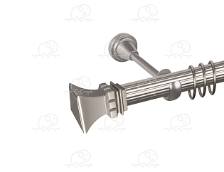 Карниз для штор однорядный «Эмпория» D25Р сатин