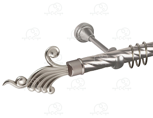 Карниз для штор однорядный «Фантазия» D25К сатин