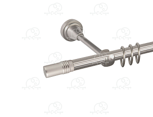 Карниз для штор однорядный «Цилиндр» D16Р сатин