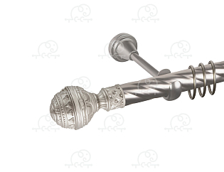 Карниз для штор однорядный «Ампир» D25К сатин