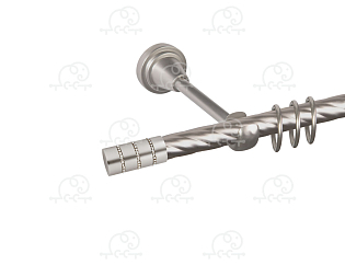 Карниз для штор однорядный «Лира» D16К сатин