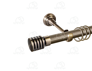 Карниз для штор однорядный «Наварра» D25Р антик