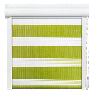 Рулонная штора «Баланс» Темно-салатовый