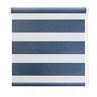 Рулонная штора «Баланс» Синий