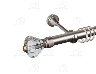 Карниз для штор однорядный «Кастилия» D25Г сатин