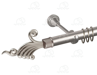 Карниз для штор однорядный «Фантазия» D25Г сатин