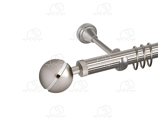 Карниз для штор однорядный «Сатурн» D25Р сатин