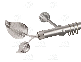 Карниз для штор однорядный «Лист большой» D25Г сатин