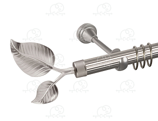 Карниз для штор однорядный «Лист большой» D25Р сатин