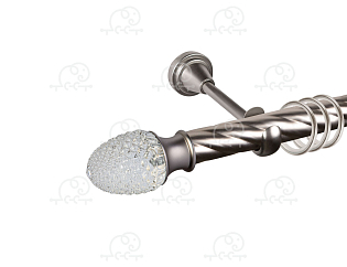 Карниз для штор однорядный «Версаль» D25К сатин