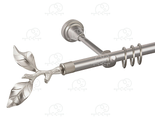 Карниз для штор однорядный «Лист розы» D16Г сатин