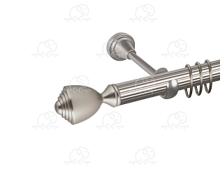 Карниз для штор однорядный «Аванти» D25Р сатин