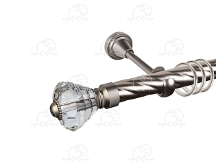 Карниз для штор однорядный «Кастилия» D25К сатин