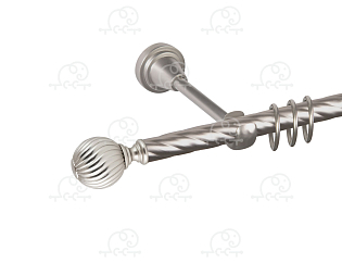 Карниз для штор однорядный «Орион» D16К сатин