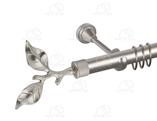 Карниз для штор однорядный «Лист розы» D25Г сатин