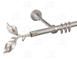 Карниз для штор однорядный «Лист розы» D16Р сатин