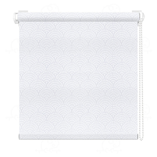 Рулонная штора «Сатин» Белый