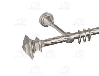 Карниз для штор однорядный «Верди» D16К сатин