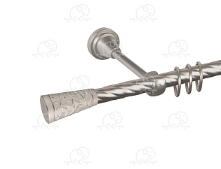 Карниз для штор однорядный «Севилья» Ø16К сатин