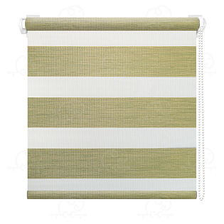 Рулонная штора «Вудэн» Темно-салатовый