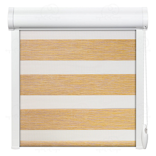 Рулонная штора «Вудэн» Персиковый