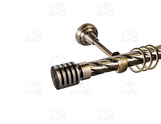 Карниз для штор однорядный «Наварра» D25К антик