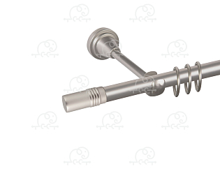 Карниз для штор однорядный «Цилиндр» D16Г сатин