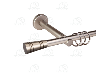 Карниз для штор однорядный «Савона» D19Г сатин