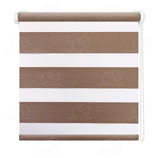 Рулонная штора «Ирис» Серо-коричневый