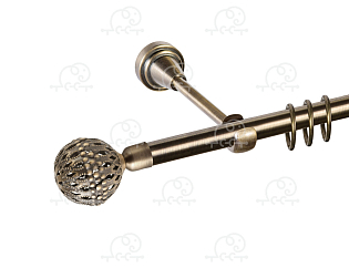 Карниз для штор однорядный «Гуидо» D16Г антик