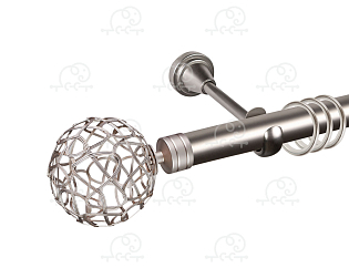 Карниз для штор однорядный «Космо» D25Г сатин