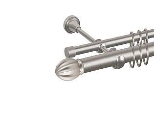 Карниз для штор двухрядный «Тапас» D25Г/16Г сатин