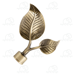 Наконечник для карниза D25 «Лист Большой»