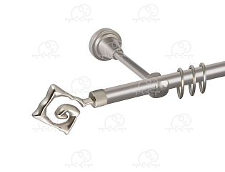 Карниз для штор однорядный «Лабиринт» D16Г сатин