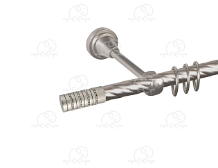 Карниз для штор однорядный «Крис» D16К сатин