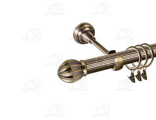 Карниз для штор однорядный «Тапас» D25Р антик