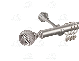 Карниз для штор однорядный «Орион» D25Г сатин