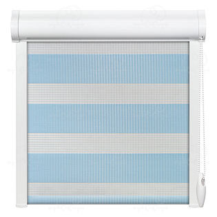 Рулонная штора «Баланс» Голубой