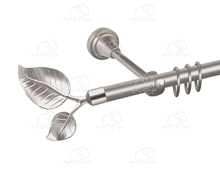 Карниз для штор однорядный «Лист большой» D16Г сатин