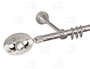 Карниз для штор однорядный «Игнацио» D16К сатин