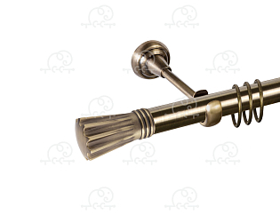 Карниз для штор однорядный «Буэнос» D25Г антик