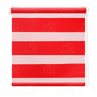 Рулонная штора «Баланс» Красный