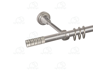 Карниз для штор однорядный «Крис» D16Г сатин