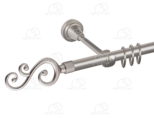 Карниз для штор однорядный «Лоза» D16Г сатин